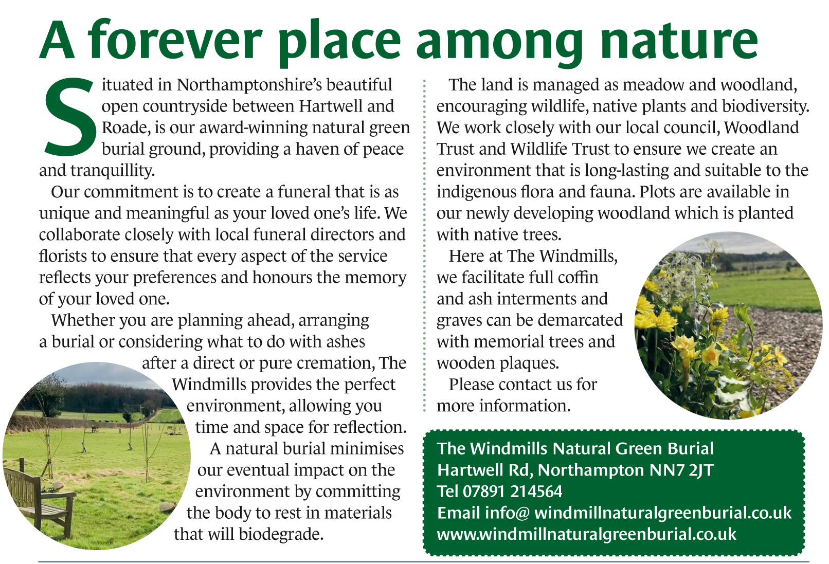 Windmills Natural Green Burial AprMay26